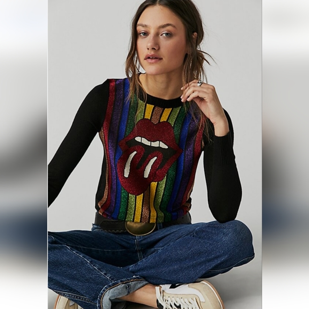 Very Rare Stoned Immaculate Limited Edition Rainbow Sweater Size Large